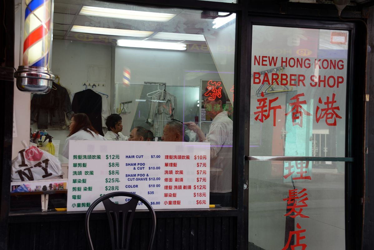 07-3 New Hong Kong Barber Shop On Doyers Street Chinatown New York City
